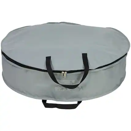 Front. Northlight - Multi-Seasonal Wreath Storage Bag - 30" - Gray - Gray.