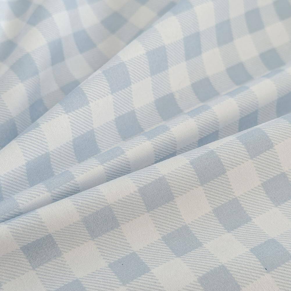 Alt View 3. Earthley Blooms - Light Gingham Duvet Cover Set Grid Simple Geometric Square Pattern Comforter Soft Plaid Washed Microfiber - Red Gingham-Twin/Twin XL(68"*90").
