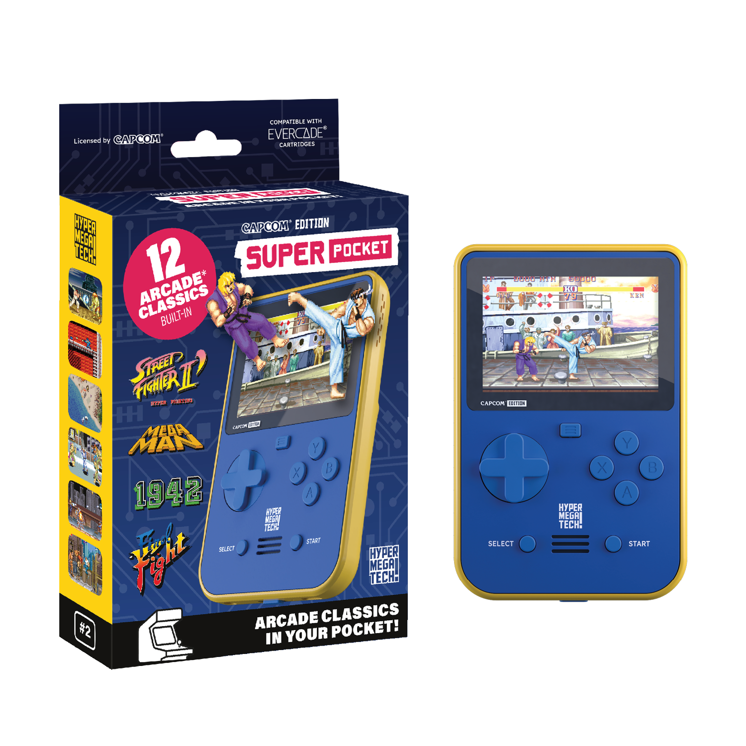 新品　Hyper Mega Tech Super Pocket Capcom Hyper Mega Tech! Capcom Super Pocket FG-CATT-HMT-USA - Best Buy