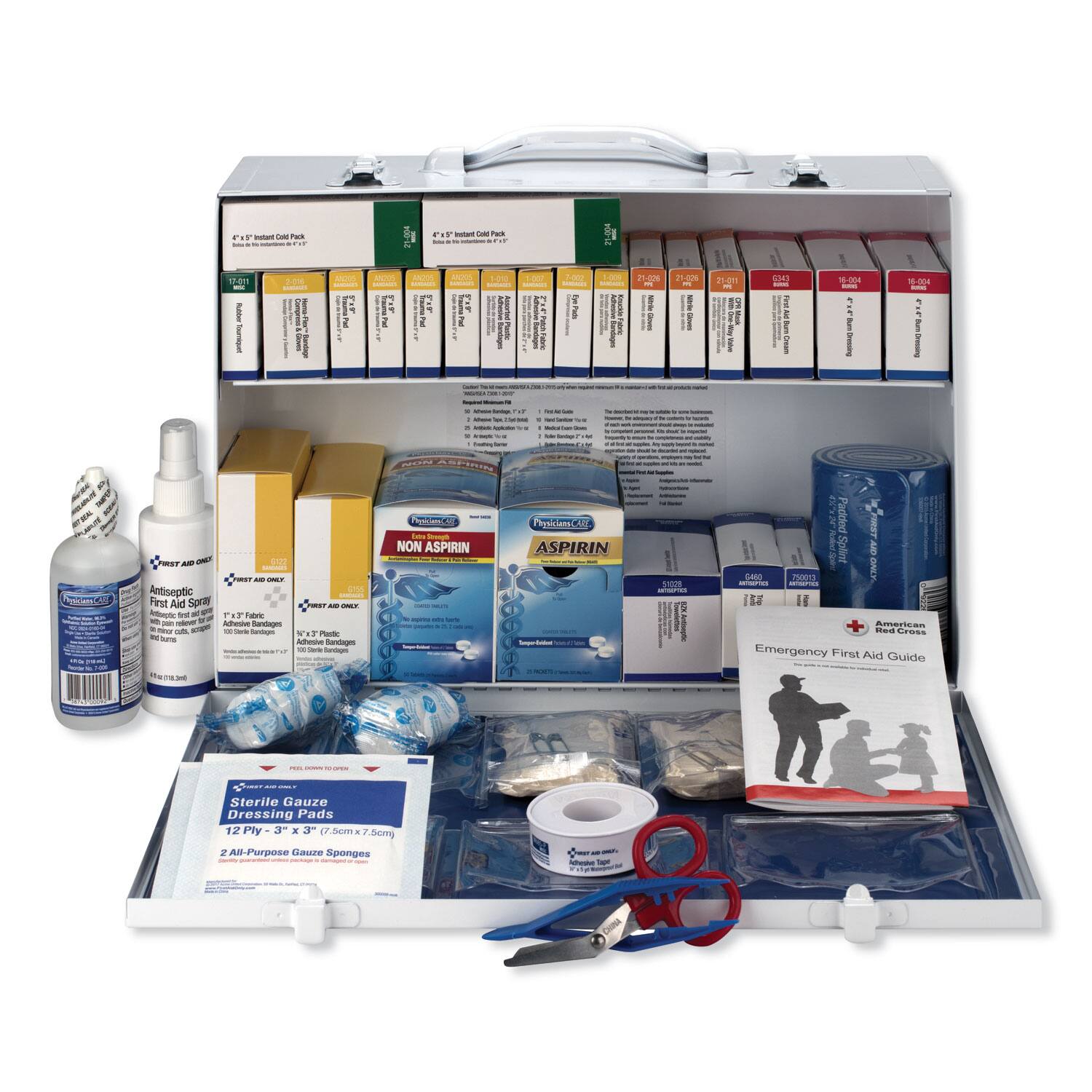 - TuS
- 2.811
- ANs
- LA
- i s E TIP
- 2 ANCEI
- i ~ ANzO
- 1 se 1OU
- 0m
- PaN 1 2- GO4
- 100
- I 4-004
- r d
- snd
- Aniseptic ens
- Find Aid Sprill
- iocr NO
- T T nAve
- Artonda
- T
- AOPIRIN
- NON ASPIRIN
- niK ASPIRIN
- Padded Splint
- APD SANO 750011 ONE
- S I Smazican es
- Emergency First Ad Guide
- Sterile Gauze Dressing Pads 12 Ply
- 3 (7.Som .5om e Ant-Purpose Caure Sponges