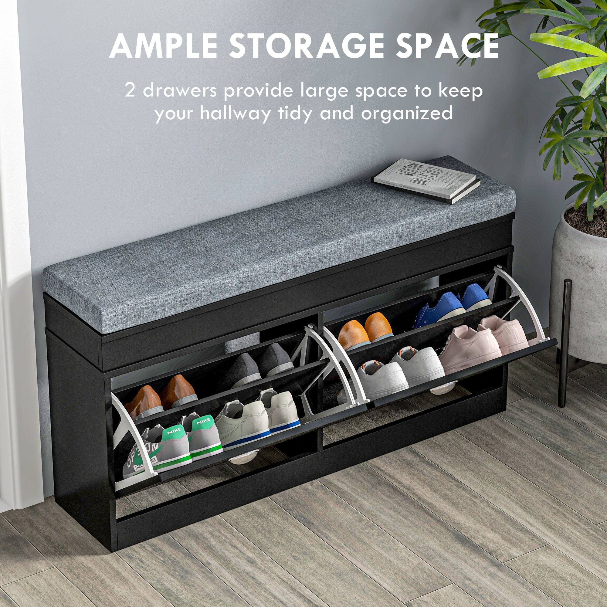 AMPLE STORAGE SPACE 2 drawers provide large space to keep your hallway tidy and organized