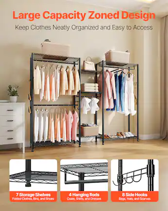 metal dress rack A-Frame with Shelf tall design keeps clothes neatly suspended Gold Clothing Rack Modern Boutique