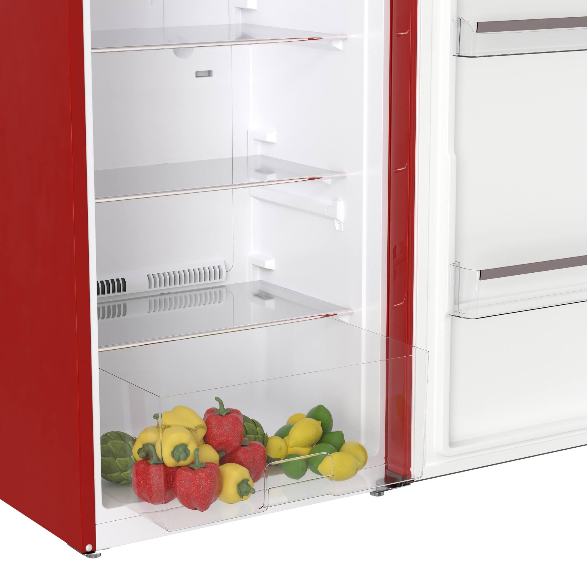 Alt View 1. Conserv - Conserv 11cf Classic Retro Refrigerator 24 in Frost Free Eco R600a 110V - Red.