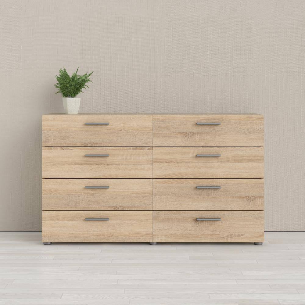 Alt View 8. Tvilum - Austin 8 Drawer Double Dresser, Oak Structure - Brown.