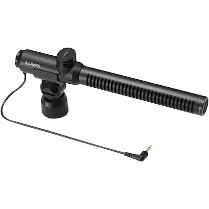 Angle. Panasonic - DMW-MS2 Stereo Shotgun Microphone - Black.