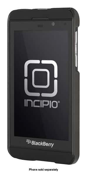 Front. Incipio - feather SHINE Shell Case for BlackBerry Z10 Cell Phones - Black.