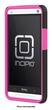 Incipio - DualPro Case for HTC One Cell Phones (AT&T, Sprint and T-Cell) - Black/Neon Pink - Larger Front