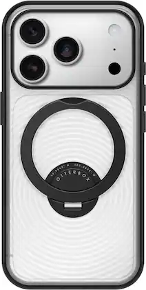OtterBox - Symmetry Series Stand Hard Shell for Apple iPhone 18 Pro and Apple iPhone 17 Pro - Umbra Black