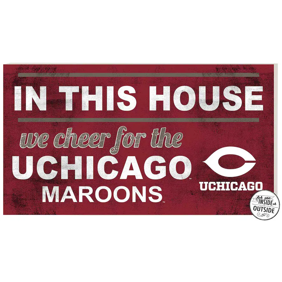 Jardine UChicago Maroons 11'' x 20'' Indoor/Outdoor In This House Sign ...