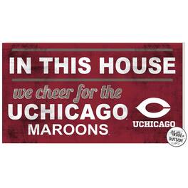 Jardine - UChicago Maroons 11'' x 20'' Indoor/Outdoor In This House Sign - Maroon