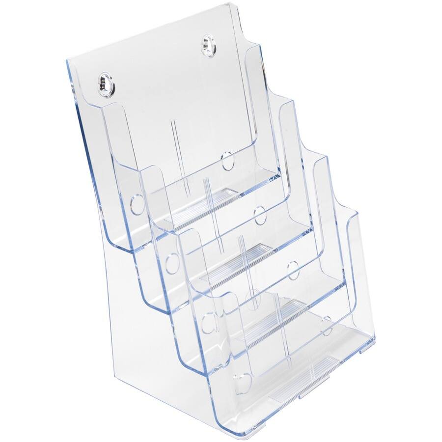 Left. Deflecto - Deflecto Multi-Compartment DocuHolder - 920 x Sheet - 4 Compartments - Compartment Size 1.57" - 13.50" Height x 9.25" Wi.