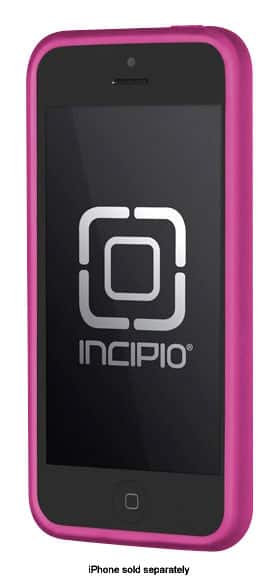 Front. Incipio - NGP Soft-Shell Case for Apple® iPhone® SE, 5s and 5 - Translucent Orchid Pink.