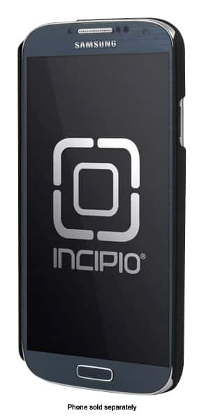 Front. Incipio - feather Snap-On Case for Samsung Galaxy S 4 Cell Phones - Obsidian Black.
