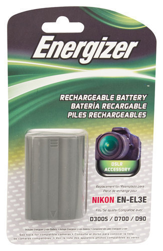Energizer - Rechargeable Li-Ion Replacement Battery for Nikon EN-EL3E