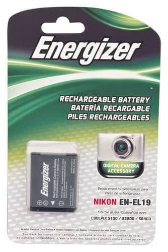Energizer Rechargeable Li Ion Replacement Battery For Nikon En El19 Enb Nel19 Best Buy Energizer Rechargeable Li Ion Replacement Battery For Nikon En El19 Enb Nel19 Best Buy