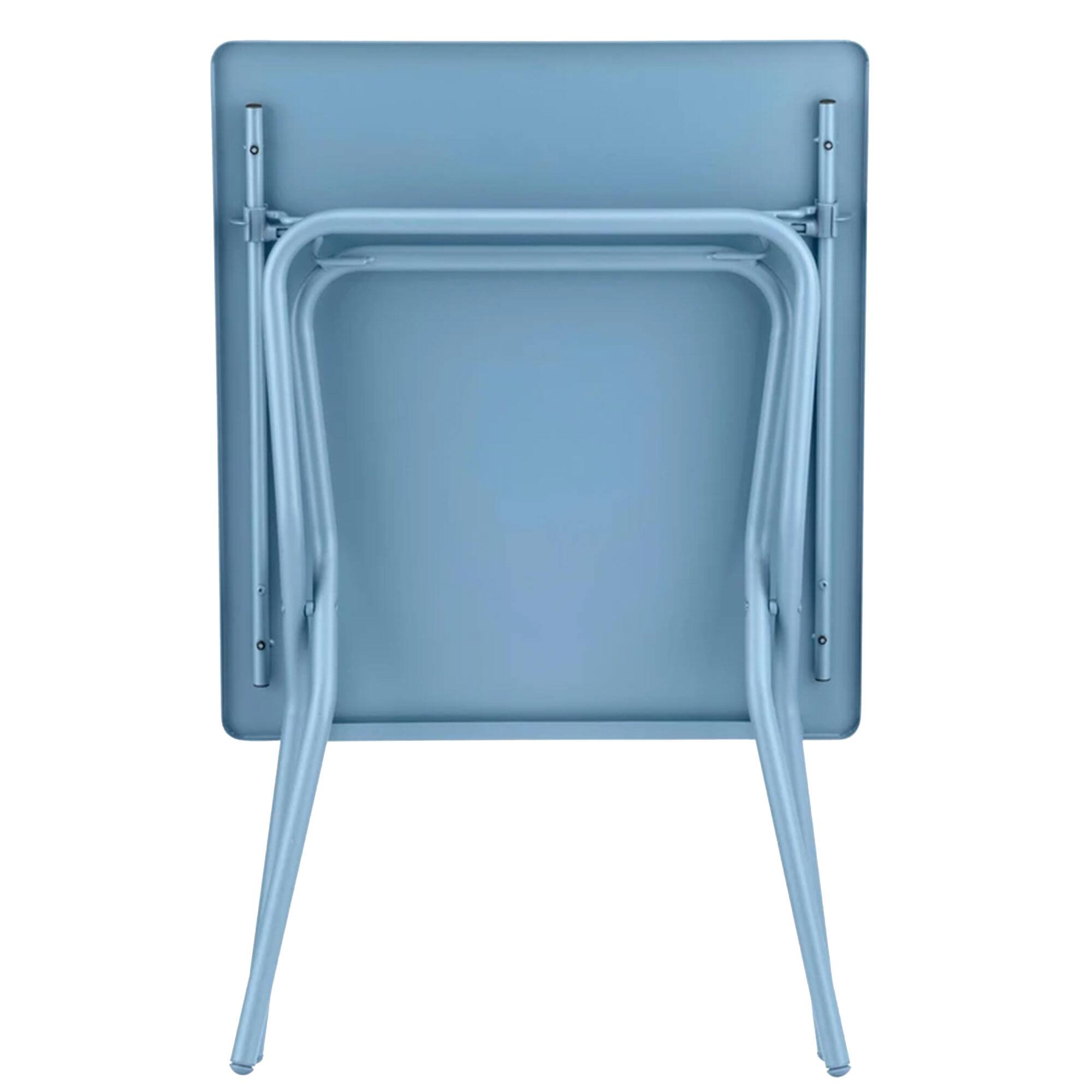 Alt View 1. Lafuma - Lafuma Balcony II Colorblock Steel Square Folding Outdoor Patio Table, Sky Blue - Sky Blue.