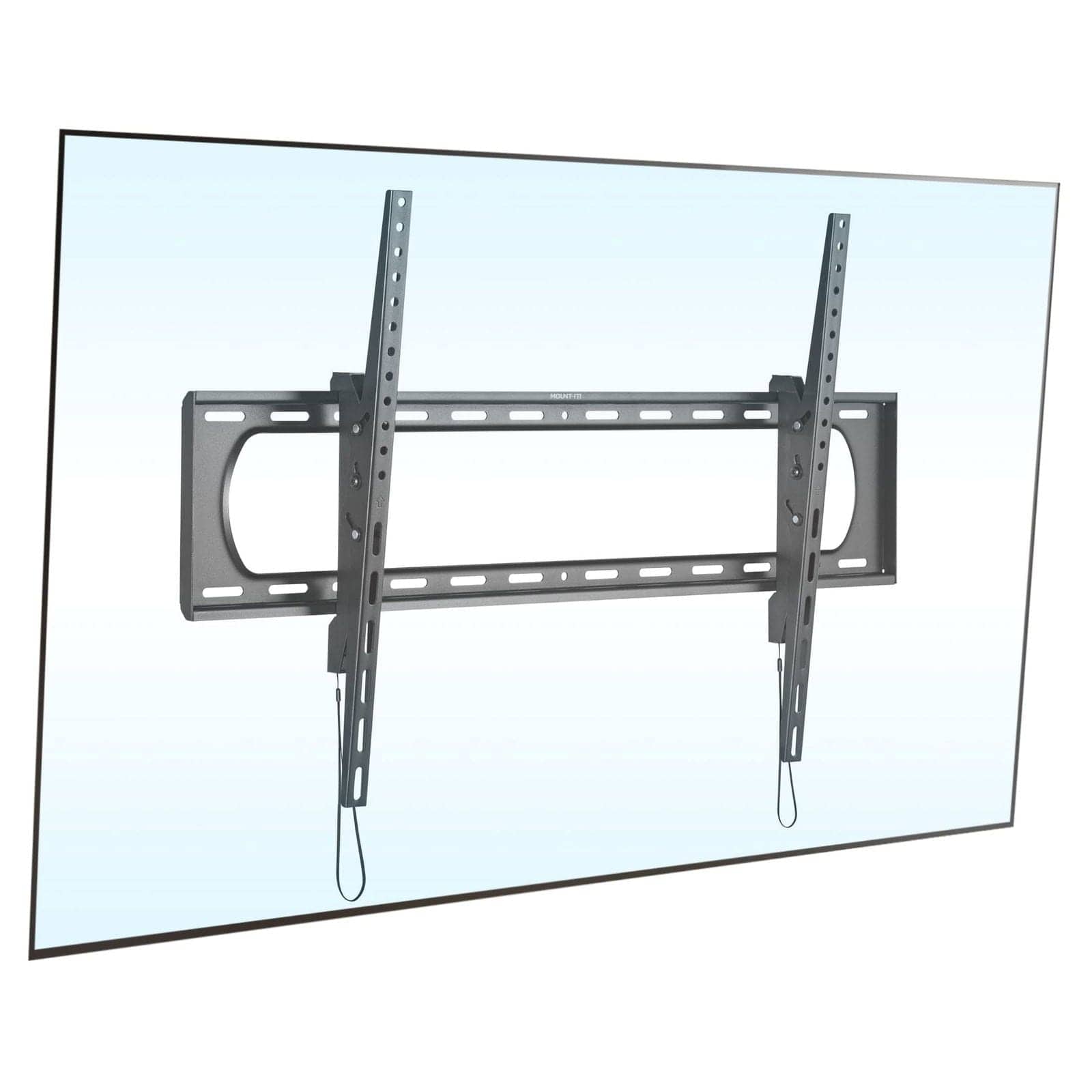 Front. Mount-It! - Heavy Duty XXL Tilt TV Wall Mount for 60"-120", 264 lbs Capacity, VESA 900x600, Adjustable Glare-Reducing Tilt - Black.