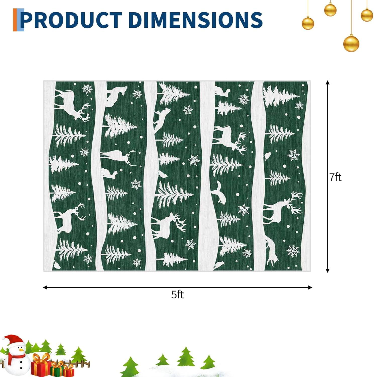 PRODUCT DIMENSIONS

7ft  
5ft