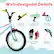 Well-designed Details
- Practical Bicycle Bell
- Comfortable Padded Seat
- Non-Slip Foot Pedals
- Front and Rear Reflectors
- Convenient Kickstand