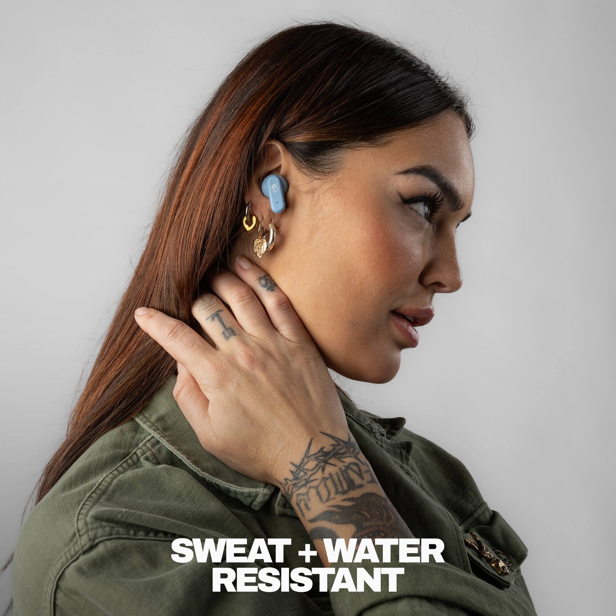 SWEAT + WATER RESISTANT