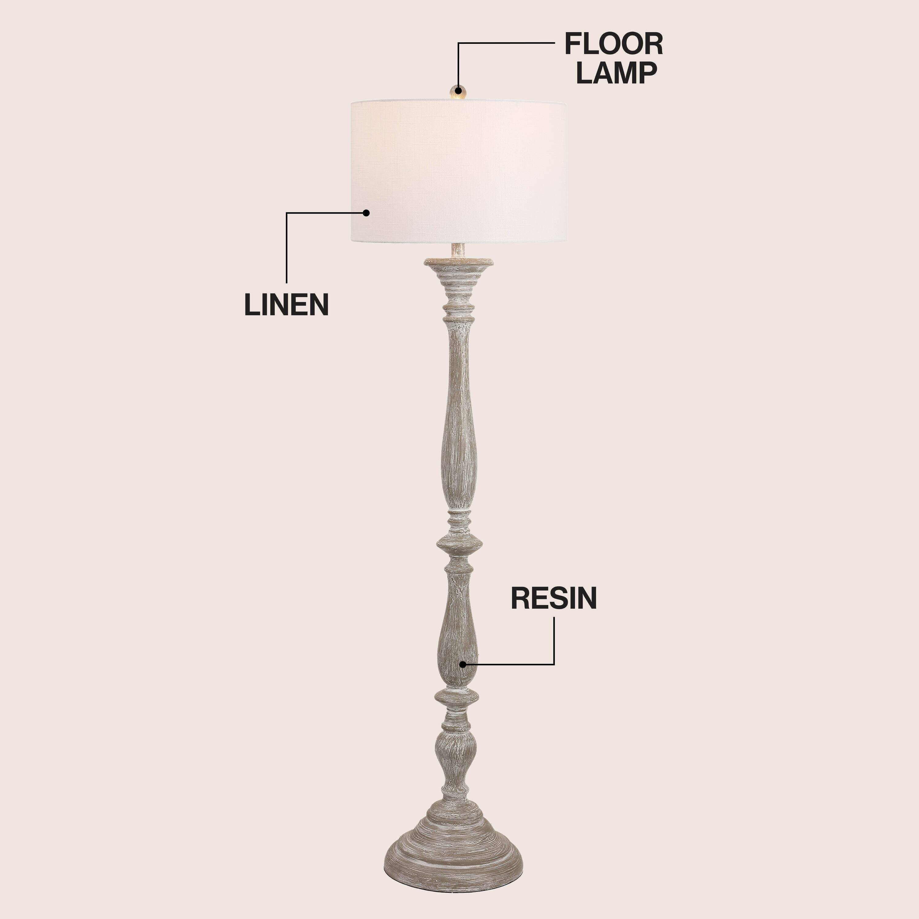 FLOOR LAMP  
LINEN  
RESIN