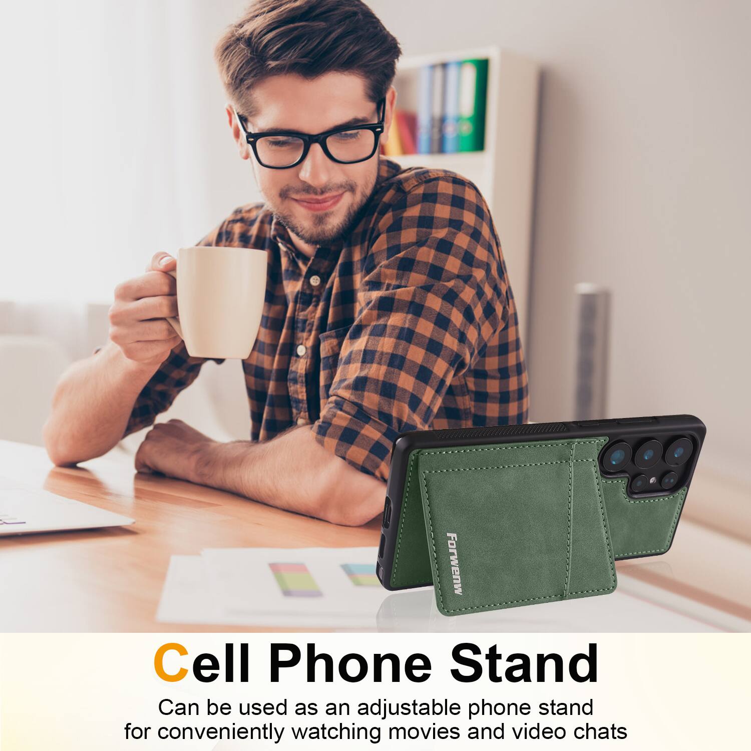 Forwenw Cell Phone Stand

Can be used as an adjustable phone stand for conveniently watching movies and video chats