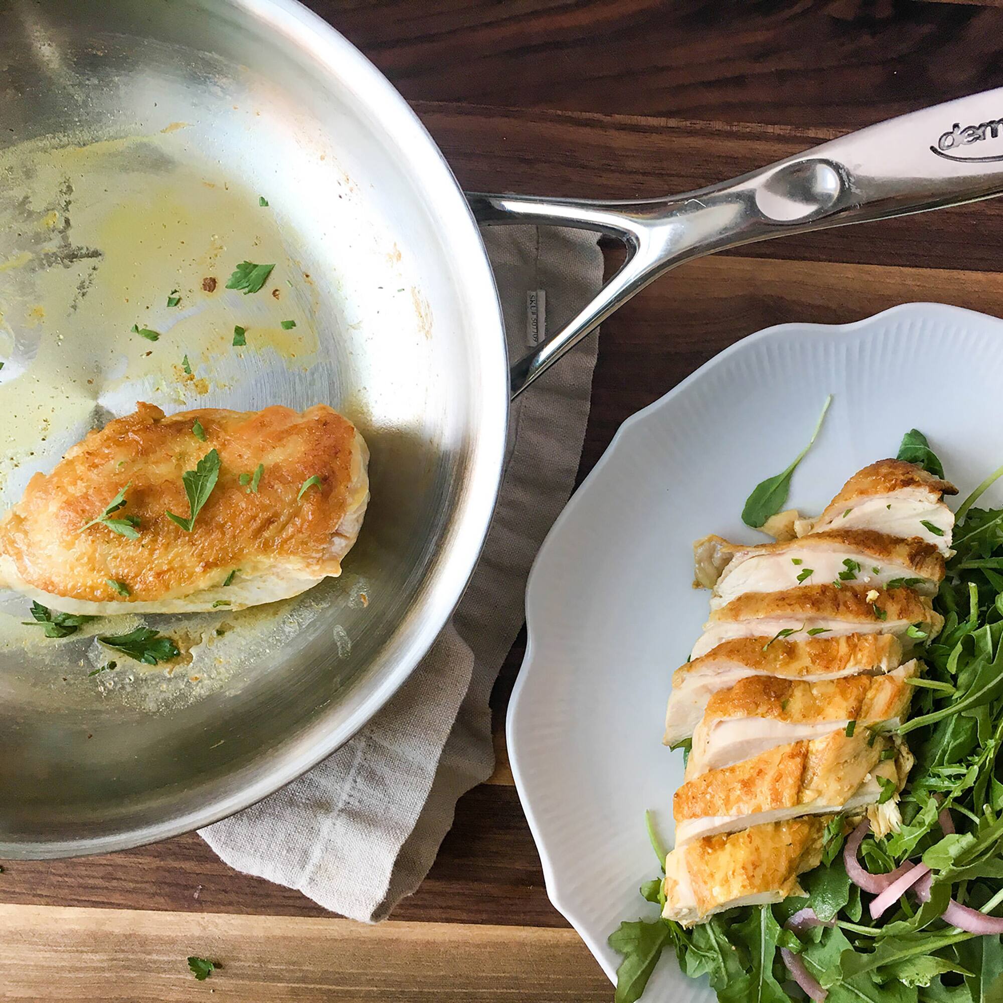 Alt View 1. Demeyere - Demeyere Atlantis Proline 7 9.4-inch Stainless Steel Fry Pan - Stainless Steel.