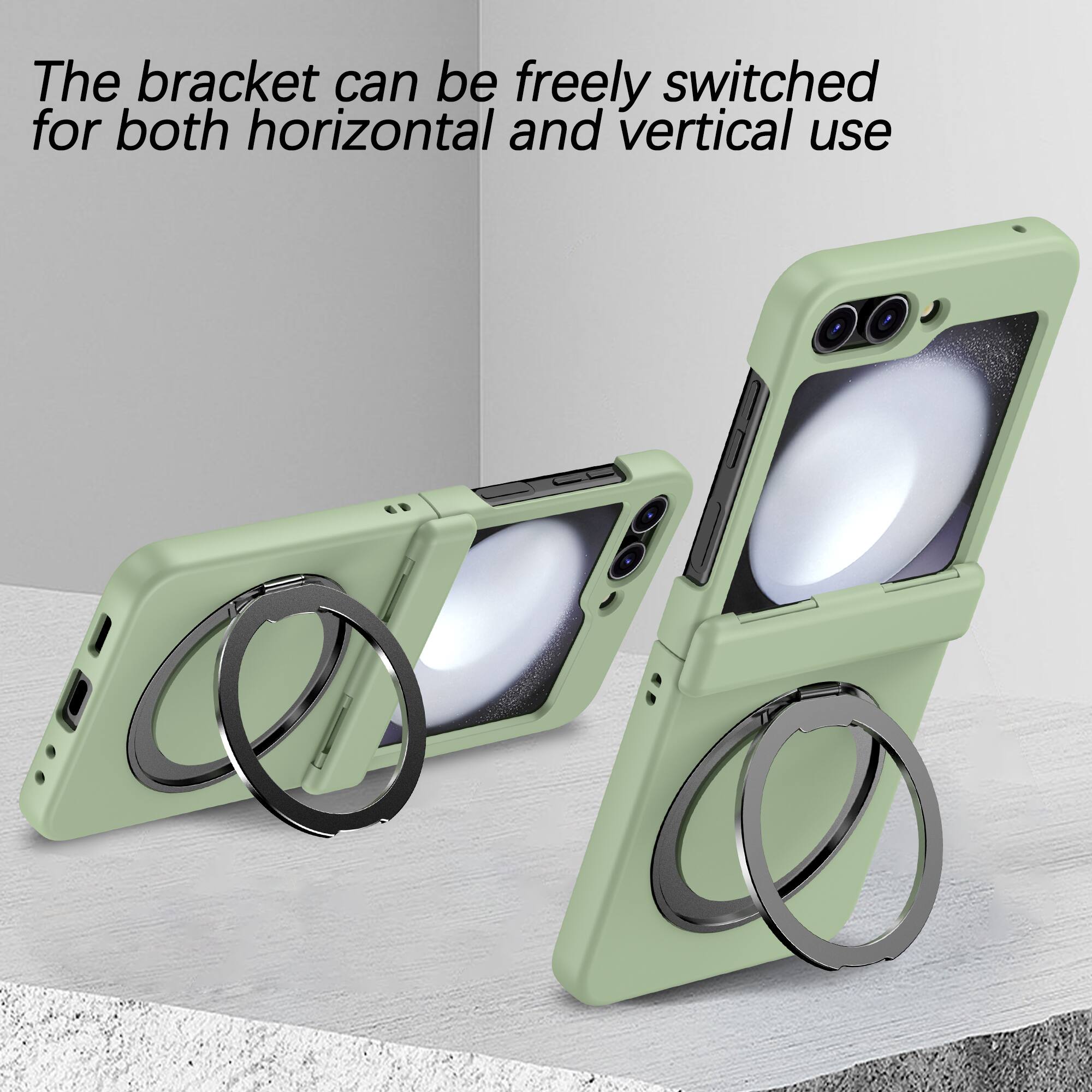 The bracket can be freely switched for both horizontal and vertical use.