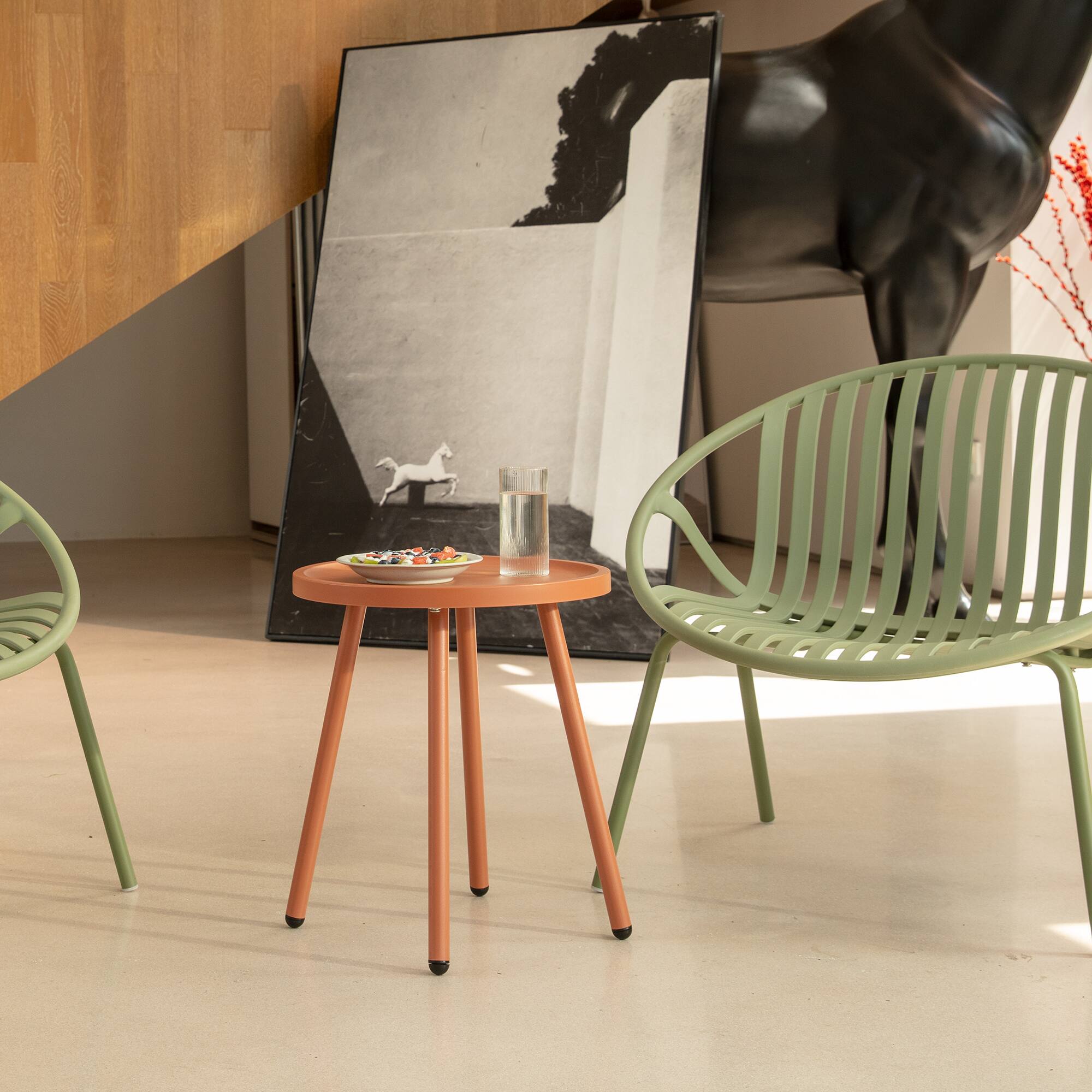 Alt View 1. Werph - Werph End Table Living Room Side Table - Orange.