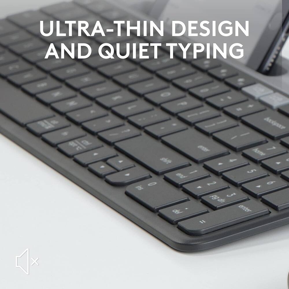 ULTRA-THIN DESIGN AND QUIET TYPING
