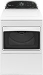 Front. Whirlpool - Cabrio 7.4 Cu. Ft. 9-Cycle Gas Dryer - White.