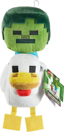Mattel - Deluxe 8'' Zombie Chicken Jockey Plush - COLLECTIBLES - Multicolor