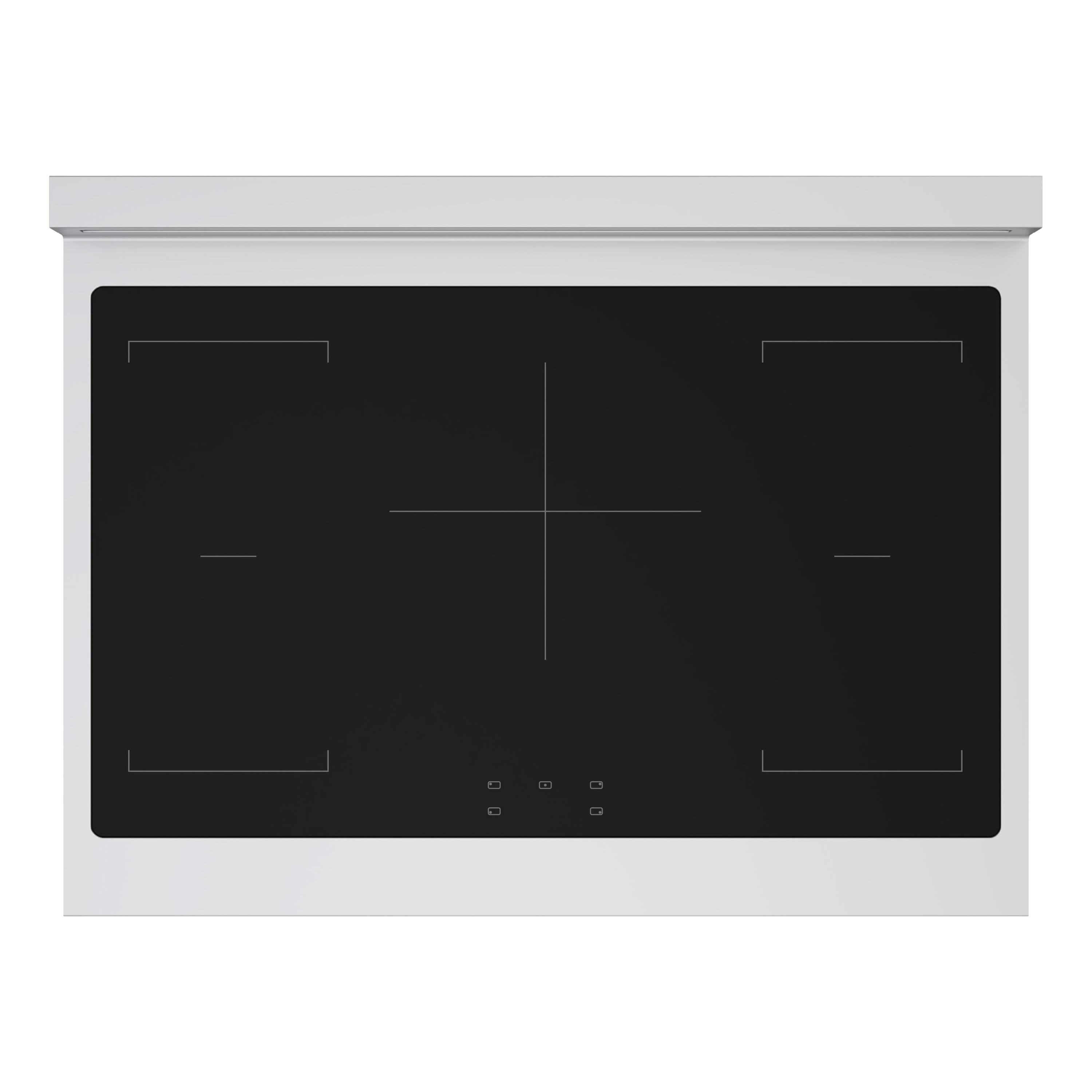 Alt View 7. ZLINE - Autograph 36 in. 5.2 cu. ft. Marino Freestanding Induction Range with 5 Burners and Convection Oven w/ Black Accents - Stainless Steel.