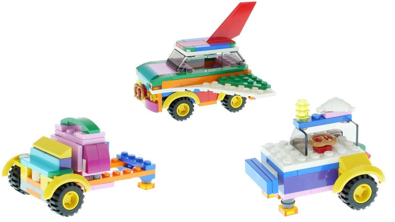 Alt View 2. LEGO - LEGO Rebuildable Flying Car - 113 Piece 3-in-1 Building Kit [LEGO, 5006890].