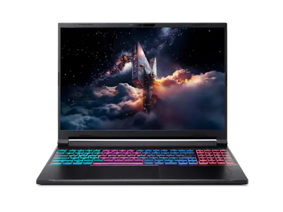 Front. Acer - Nitro V 16S 16" 1920 x 1200 Gaming Laptop Intel Core 7 270H 16GB DDR5 RAM 1TB SSD NVIDIA GeForce RTX 5060 Wi-Fi 6E.