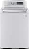 LG - 5.0 Cu. Ft. 14-Cycle High-Efficiency Steam Top-Loading Washer - White-Front_Standard
