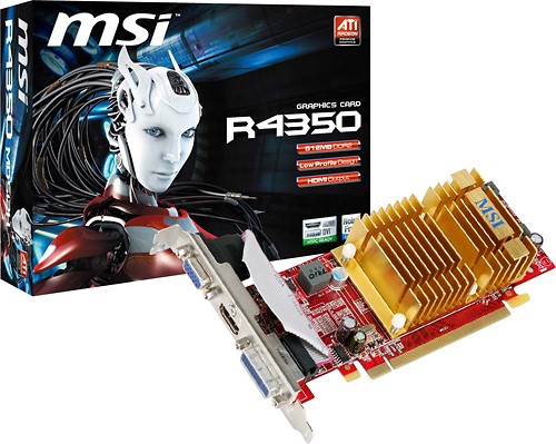 Best Buy: MSI ATI Radeon HD 4350 512MB DDR2 PCI Express 2.0