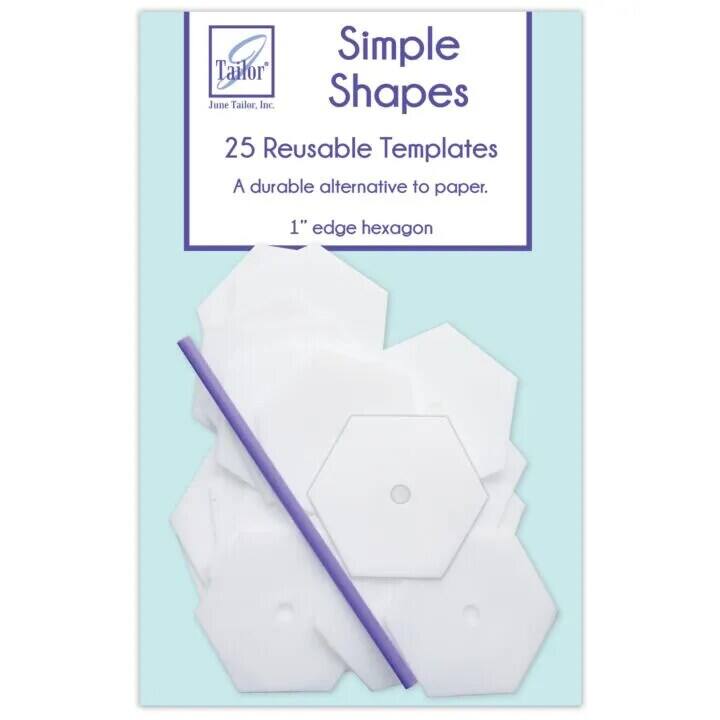 Simple Shapes

25 Reusable Templates

A durable alternative to paper.

1" edge hexagon