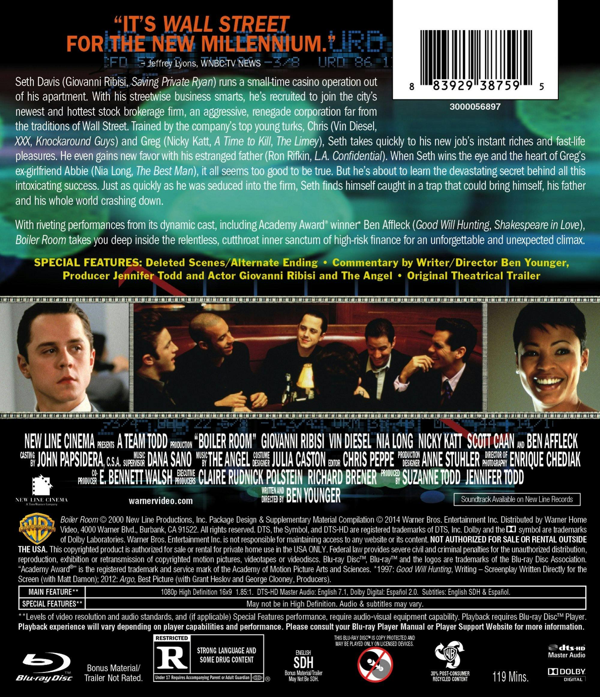 Back. Boiler Room [Blu-ray].