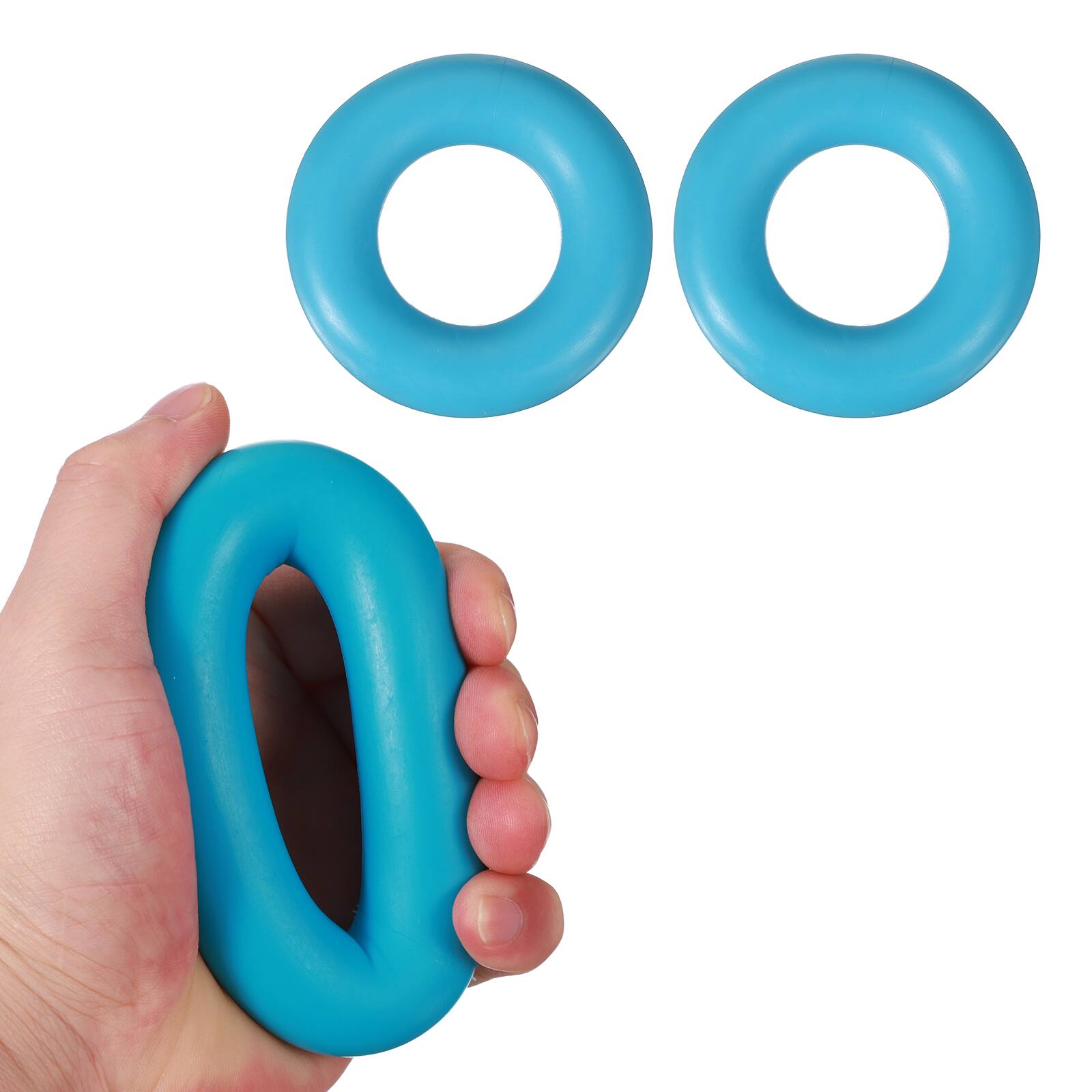 Front. Unique Bargains - 2pcs 3.5" 35LB Extra Pro Hand Gripper - Durable Non-Slip Exercise for Athletes, Rock Climbing, Workout & Fitness - Lake.