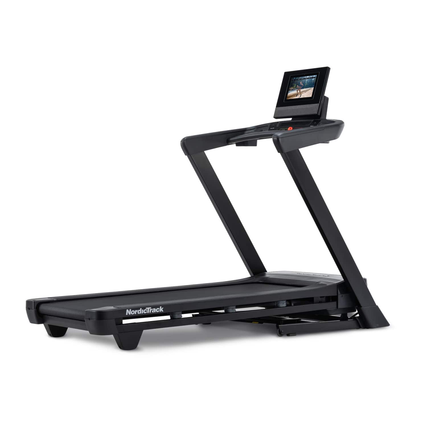 NordicTrack - T Series 10 Treadmill with 10" Tilting Touchscreen and Compact Design - Black - Front_Zoom