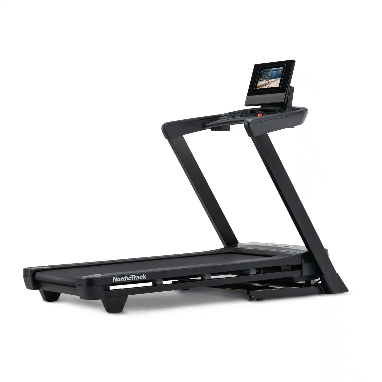 NordicTrack - T Series 10 Treadmill with 10" Tilting Touchscreen and Compact Design - Black