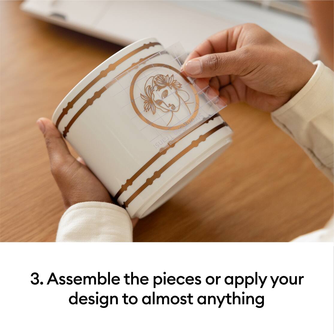 3. Assemble the pieces or apply your design to almost anything.