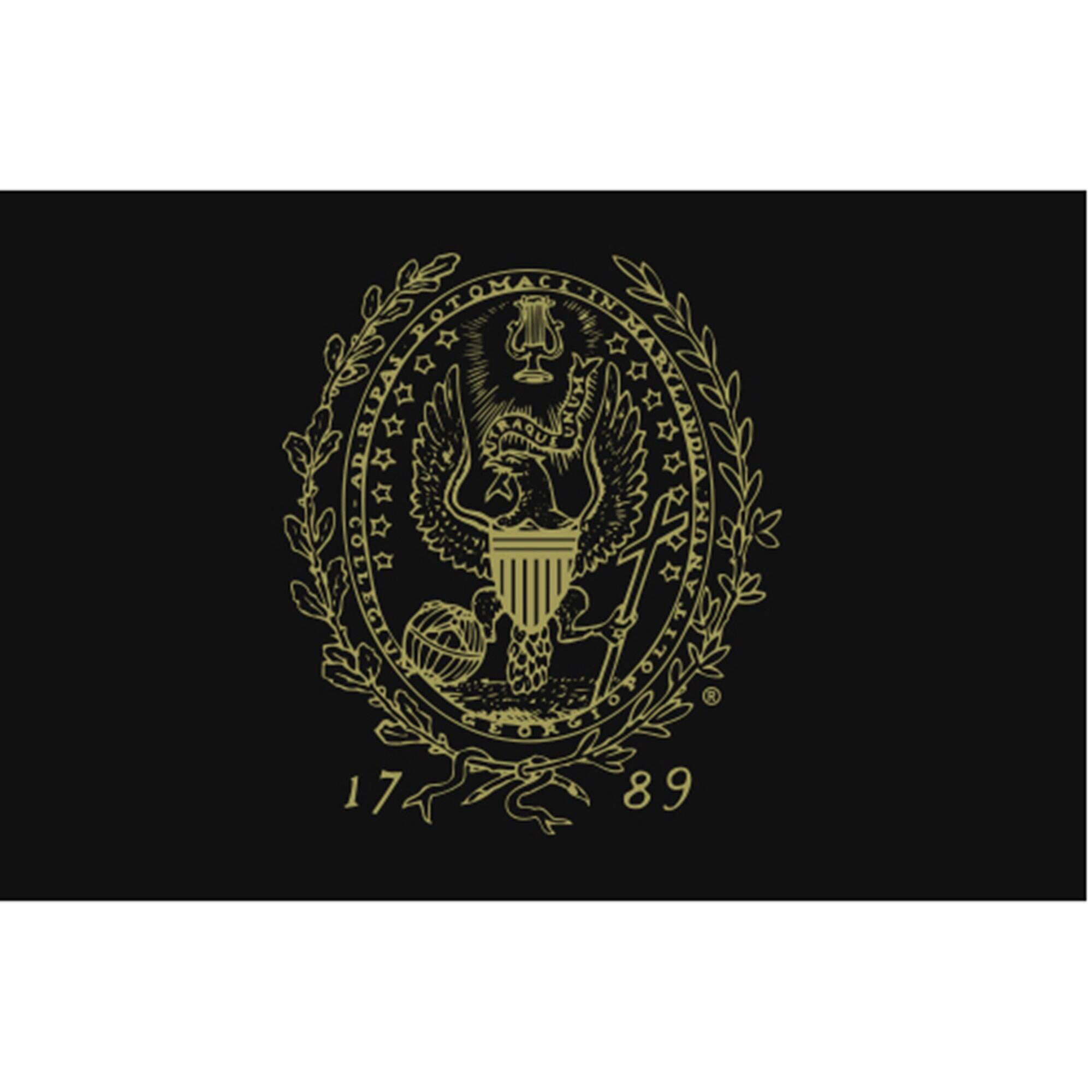 Alt View 1. Jardine - Black Georgetown Hoyas Captain's Chair with Cherry Arms - Black.