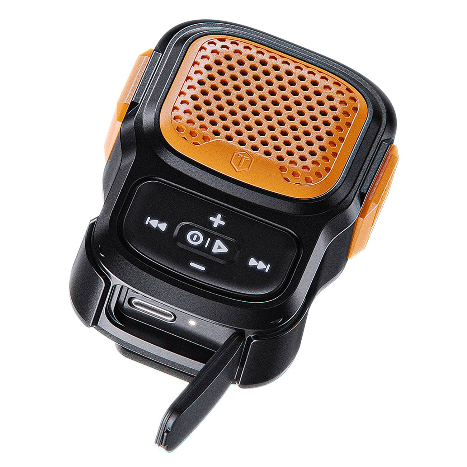 Angle. ToughTested - Toughtested Tt-sp-mcom Magna Comm Wearable Bluetooth Speaker With Microphone, Tt-sp-mcom - Black.