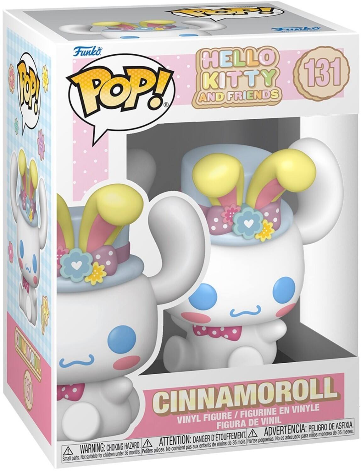 COOP Tonle Funko HELLO KITTY 131 POP! AND FRIENDS CINNAMOROLL / FIGURINE EN VINYLE VINYL FIGURE VINIL FIGURA DE VINIL. ADVERTENCIA: PELIGRO DE ASFIXIA. ATTENTION: DANGER D'ETOUFFEMENT. WARNING: CHOKING HAZARD. Not suitable for children under 36 months.
