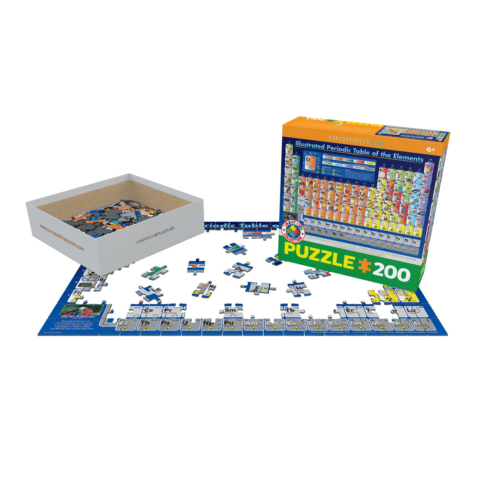 Illustrated EUROGRAPHICS KIDS Periodic Table 6+ - of the Elements - www.wavpacaten.com  
CRPRES - riteie Toble 1  
CRCTN PUZZLE * 200