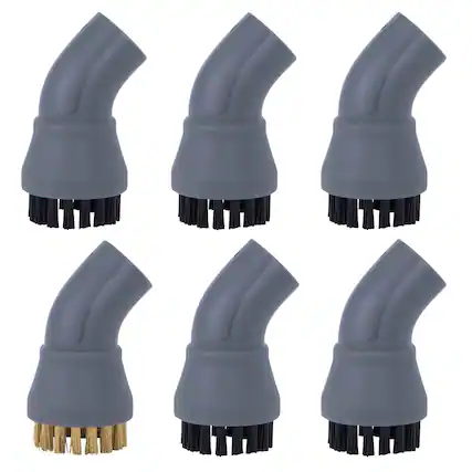 Front. Ivation - 5 Piece Steam Cleaner Brush Kit, Long Short Brass Brushes for IVATCSC7.