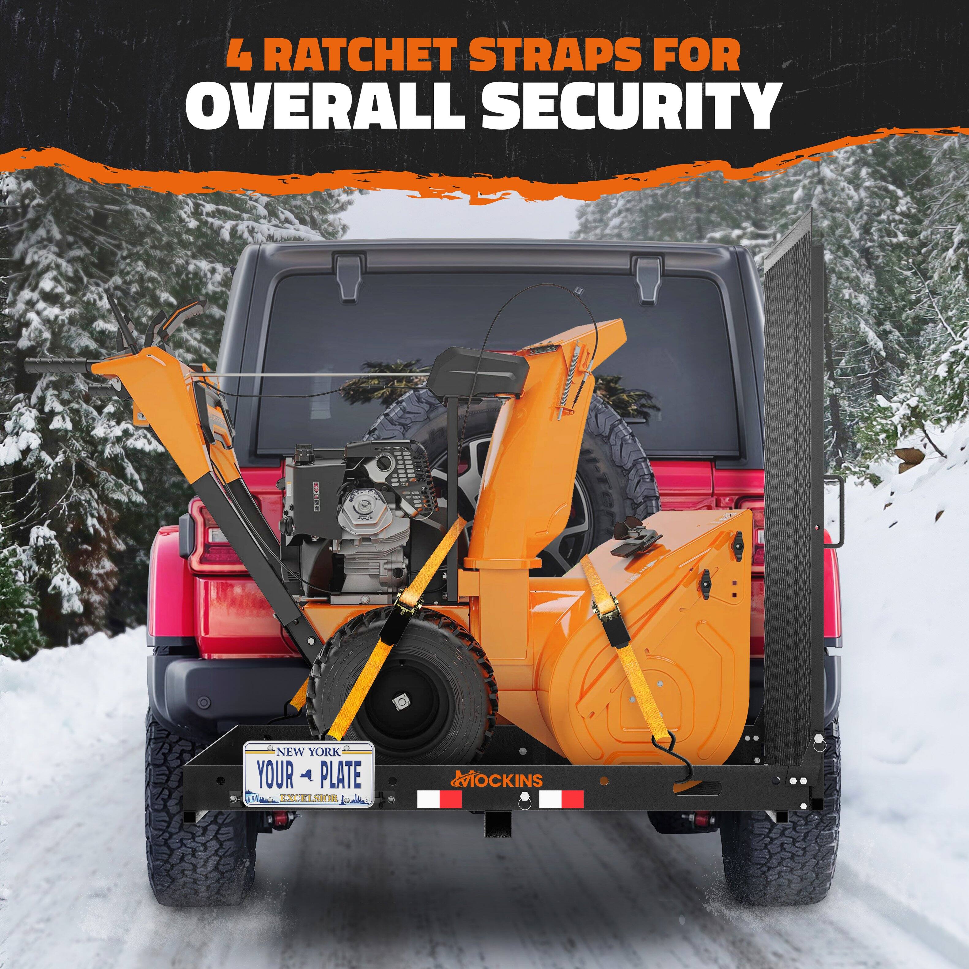 4 RATCHET STRAPS FOR OVERALL SECURITY