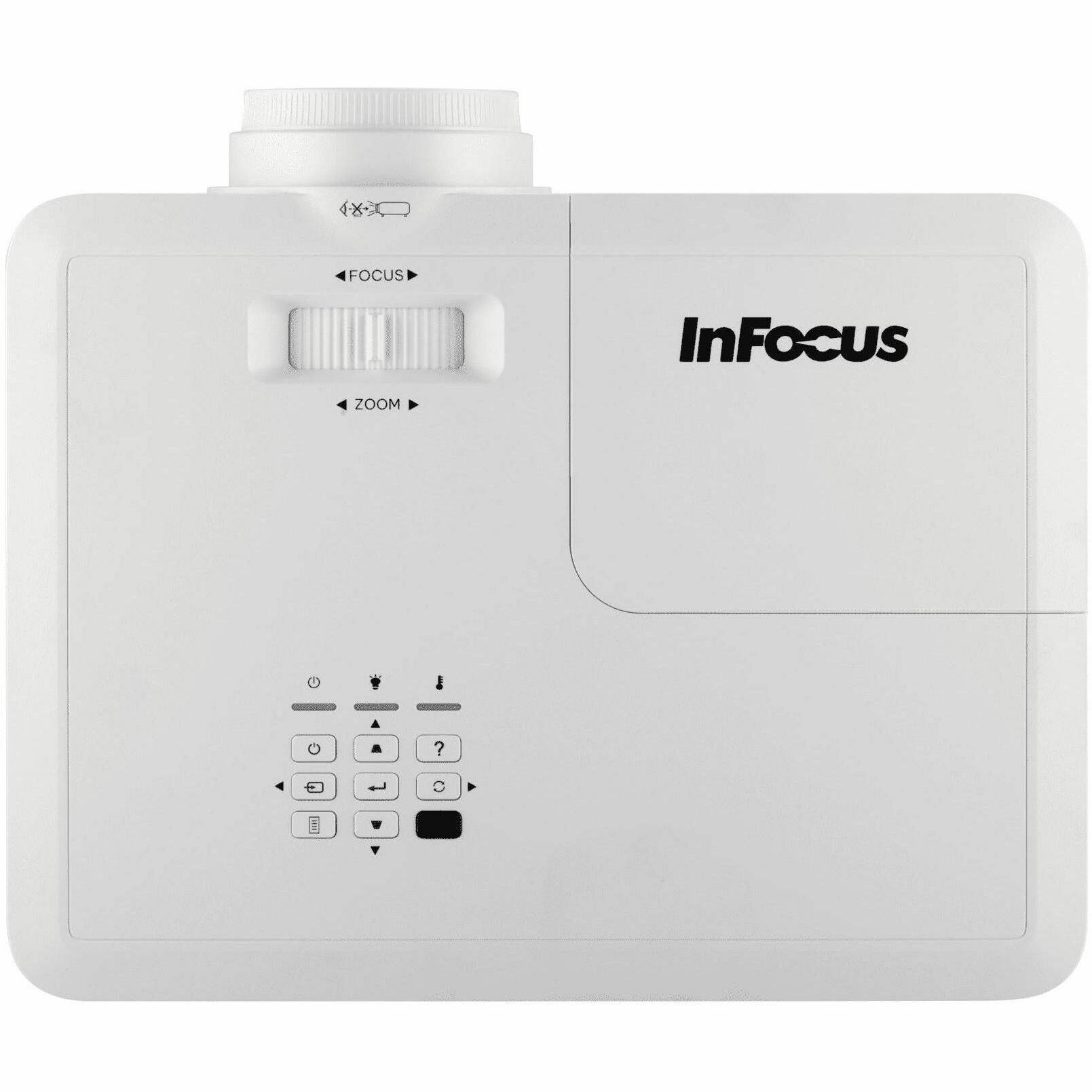 InFocus

4X FOCUS ZOOM

- FOCUS
- ZOOM

- Power
- Input
- Volume
- Menu
- Up
- Down
- Left
- Right
- Home
- Back
- Info
